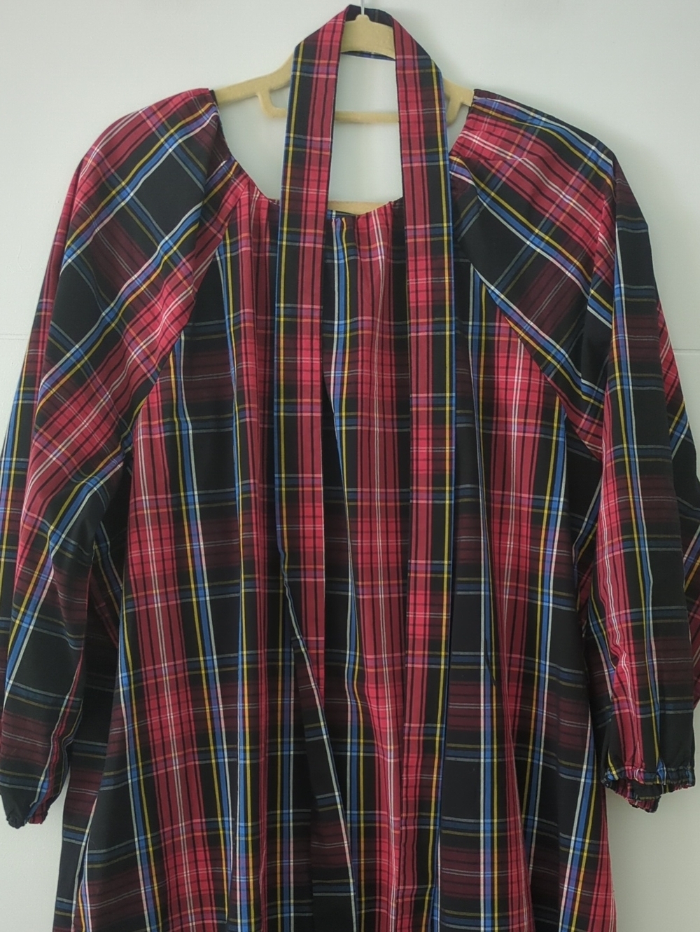 Draper James Plus Size Red Plaid Peasant Holiday Celebration Dress Sz XXL - Picture 4 of 9